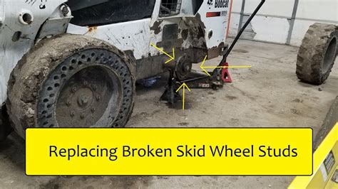 skid loader wheel studs replacement